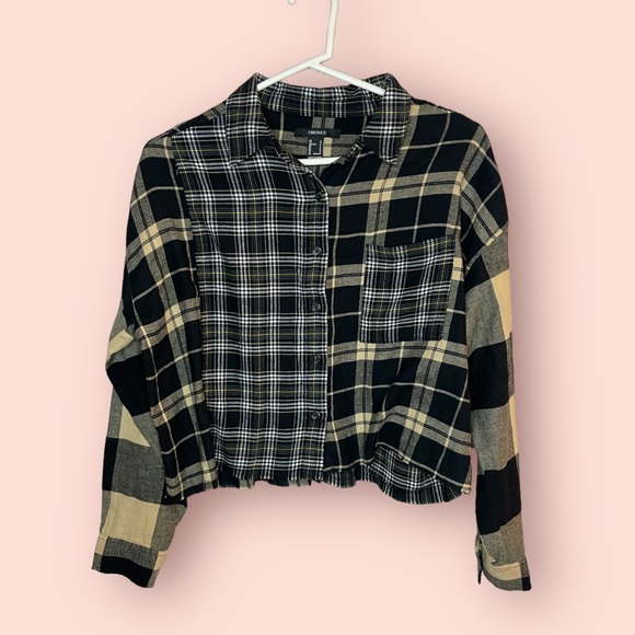 Forever 21 Tops - Forever 21 Reworked Plaid Top